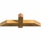 Ekena Millwork Eugene Rough Sawn Timber Gable Bracket, Western Red Cedar, 36"W x 12"H x 4"D x 4"F, 8/12 Pitch GBW036X12X0404EUG00RWR - alternate 4